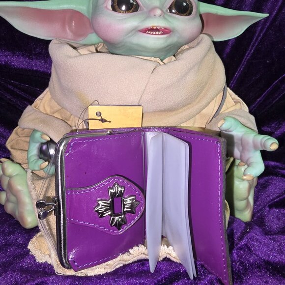 Patricia Nash RFID Purple Casella Bifold Wallet in Plum - New - Picture 6 of 10